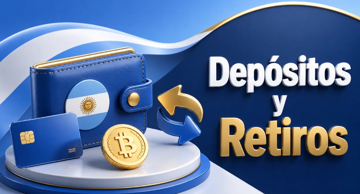 Depósitos y retiros con criptomonedas