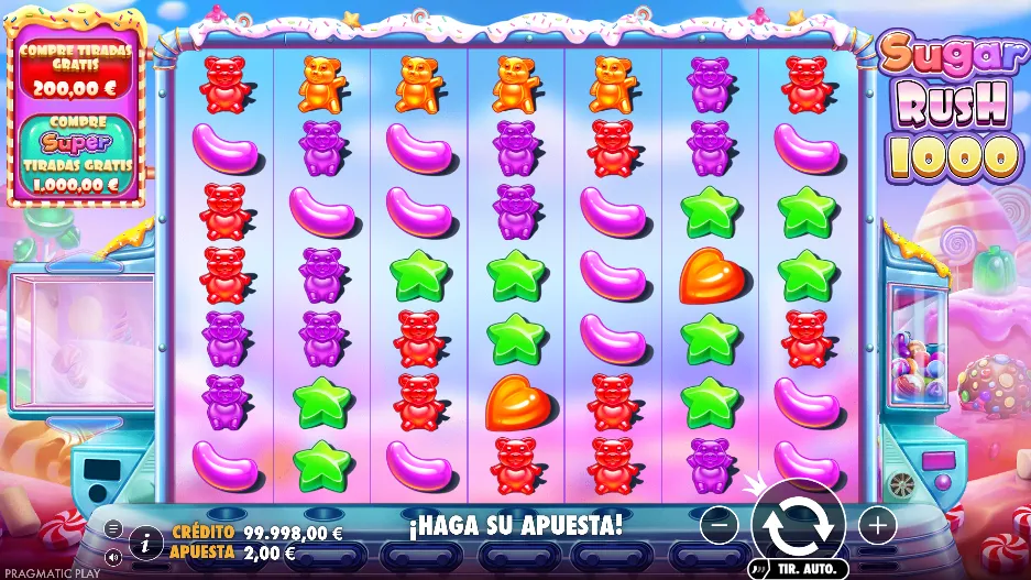 Sugar Rush como slot dulce con sistema de tumble